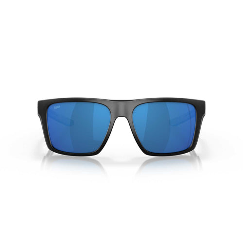 Costa Sunglasses Lido - Black Frame W/ Blue Mirror Lens - BeachToBlvd