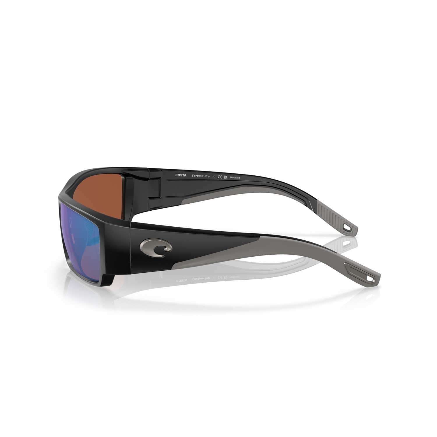 Costa Sunglasses Corbina Pro - Matte Black Frame W/Green Mirror Lens - BeachToBlvd