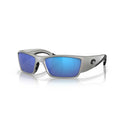 Costa Sunglasses Corbina Pro - Silver Metalic Frame W/Blue Mirror Lens - BeachToBlvd