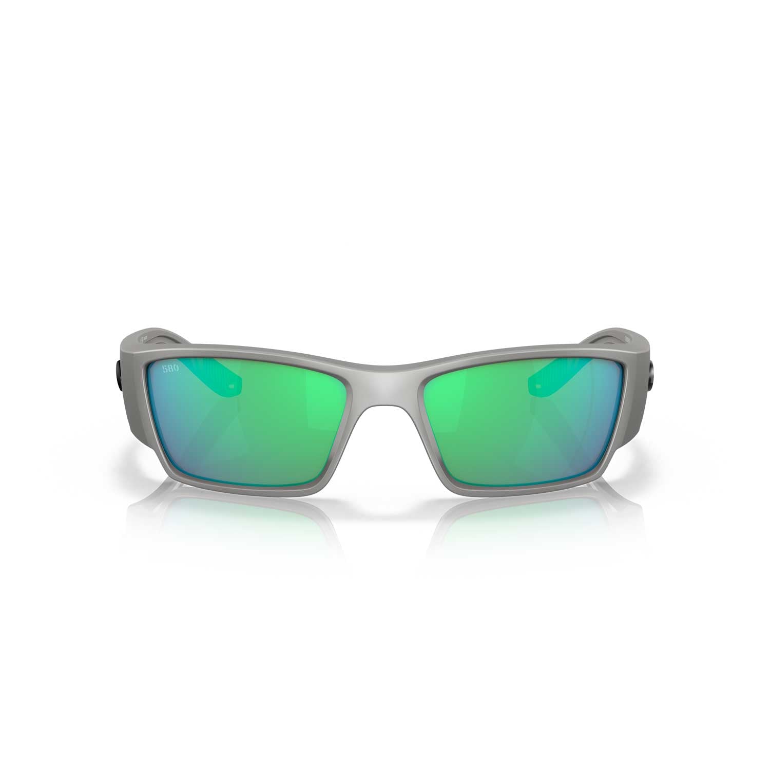 Costa Sunglasses Corbina Pro - Silver Metallic Frame W/ Green Mirror Lens - BeachToBlvd