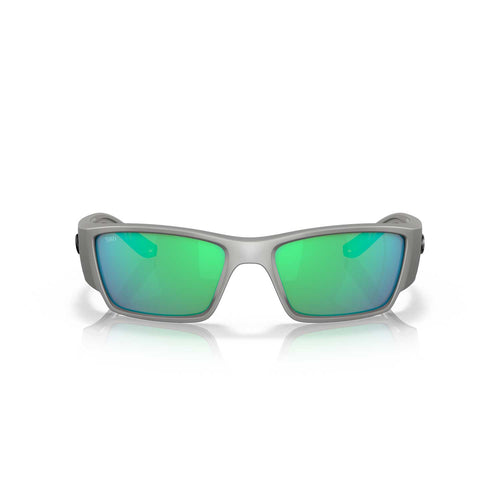 Costa Sunglasses Corbina Pro - Silver Metallic Frame W/ Green Mirror Lens - BeachToBlvd