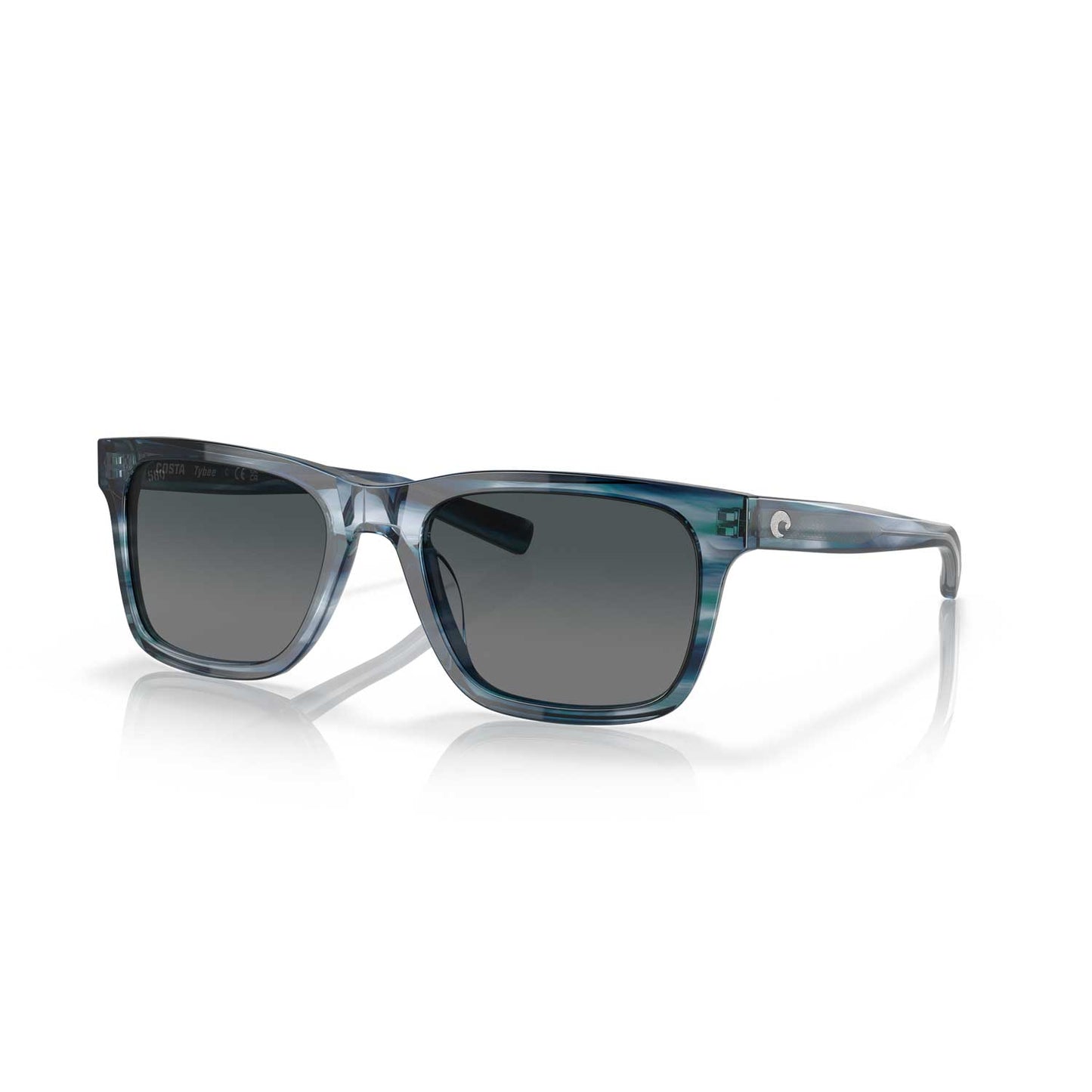 Costa Typee Polarized Sunglasses - Ocean Currents Frame / Gray Gradient Lens 06S2003