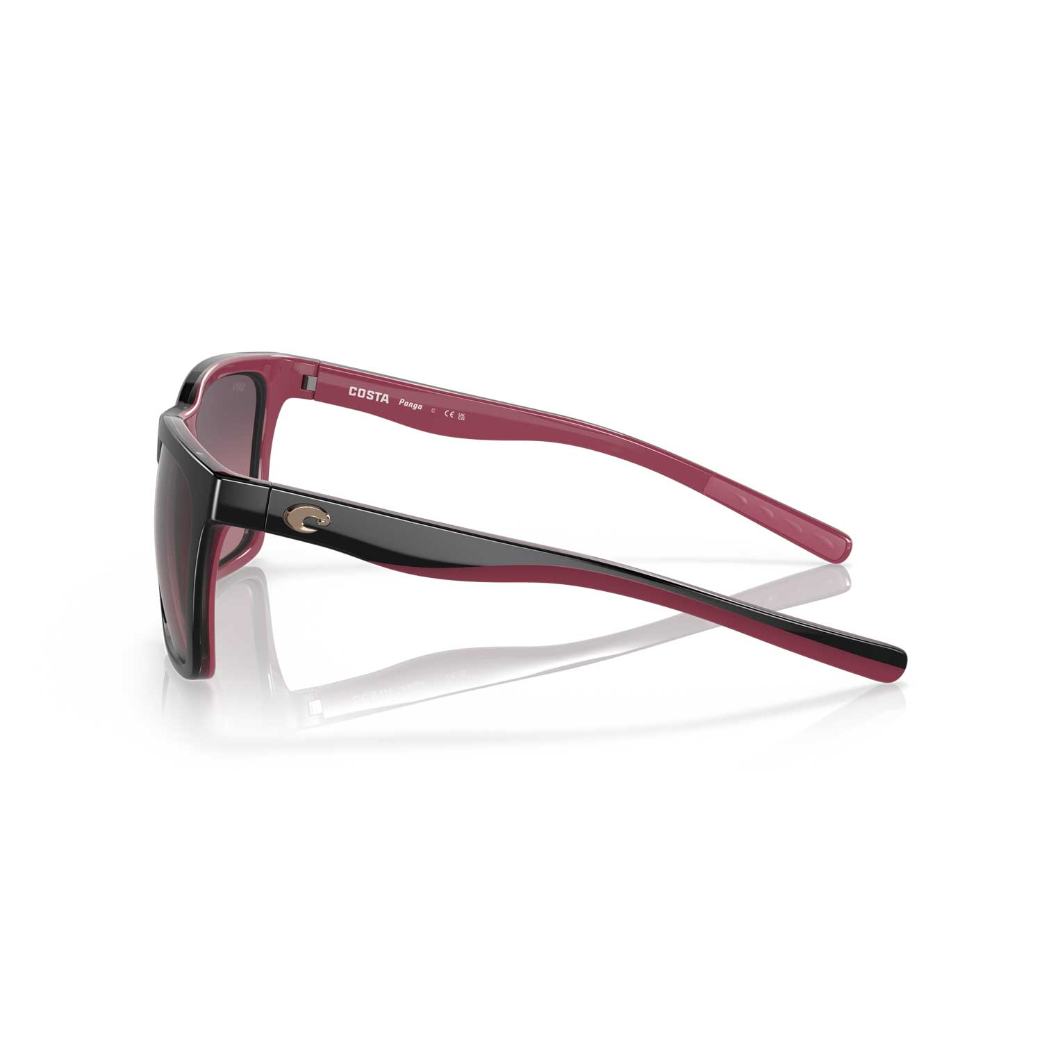 Costa Sunglasses - Panga Blk/Cryst/Fuchsia Frame W/Rose Gradient Lens - BeachToBlvd