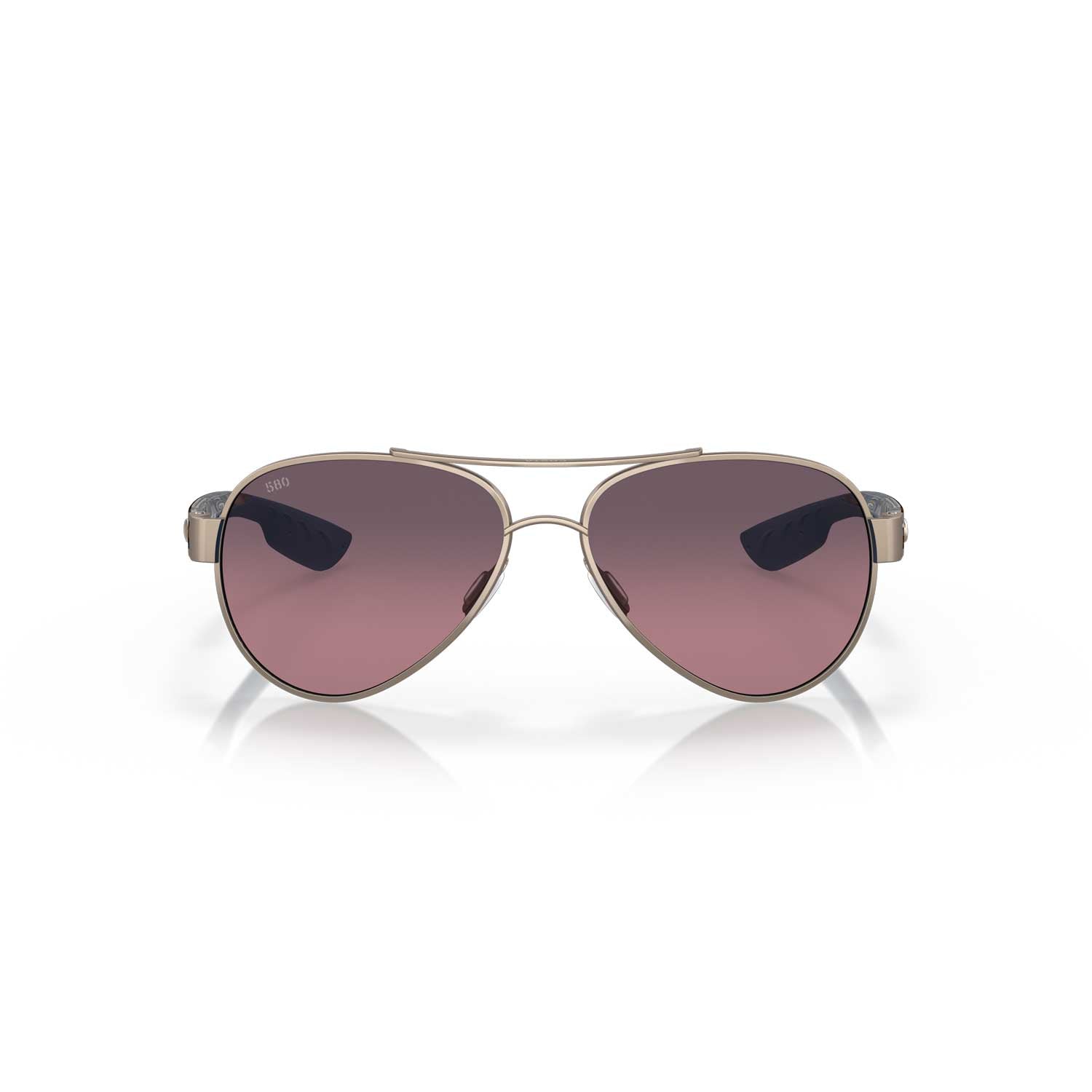 Costa Sunglasses Loreto Golden Pearl Frame W/Rose Gradient Lens - BeachToBlvd