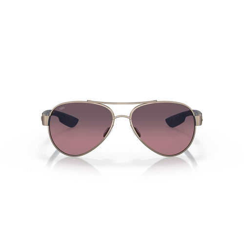 Costa Sunglasses Loreto Golden Pearl Frame W/Rose Gradient Lens - BeachToBlvd