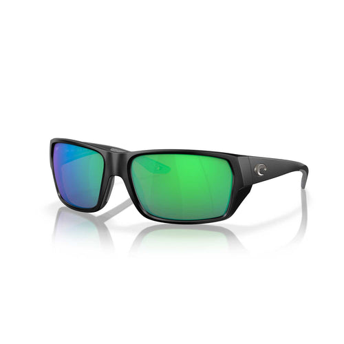 Costa Sunglasses - Tailfin Polarized - Matte Black Frame w/ Green Mirror Lens - BeachToBlvd