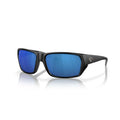 Costa Sunglasses - Tailfin Polarized - Matte Black Frame w/ Blue Mirror Lens - BeachToBlvd