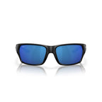 Costa Sunglasses - Tailfin Polarized - Matte Black Frame w/ Blue Mirror Lens - BeachToBlvd