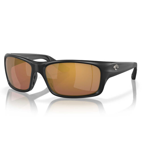 Costa Jose Pro Polarized Sunglasses - Matte Black Frame with Gold Glass Mirror Lens