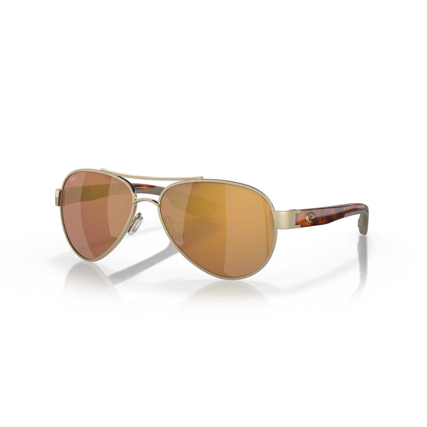 Costa Loreto Polarized Sunglasses - Gold Frame / Gold Mirror Lenses - 06S4006