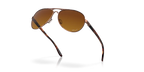 Oakley OO4079 Feedback Sunglasses -Brown gradient polarized Lenses, Rose gold Frame