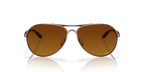 Oakley OO4079 Feedback Sunglasses -Brown gradient polarized Lenses, Rose gold Frame