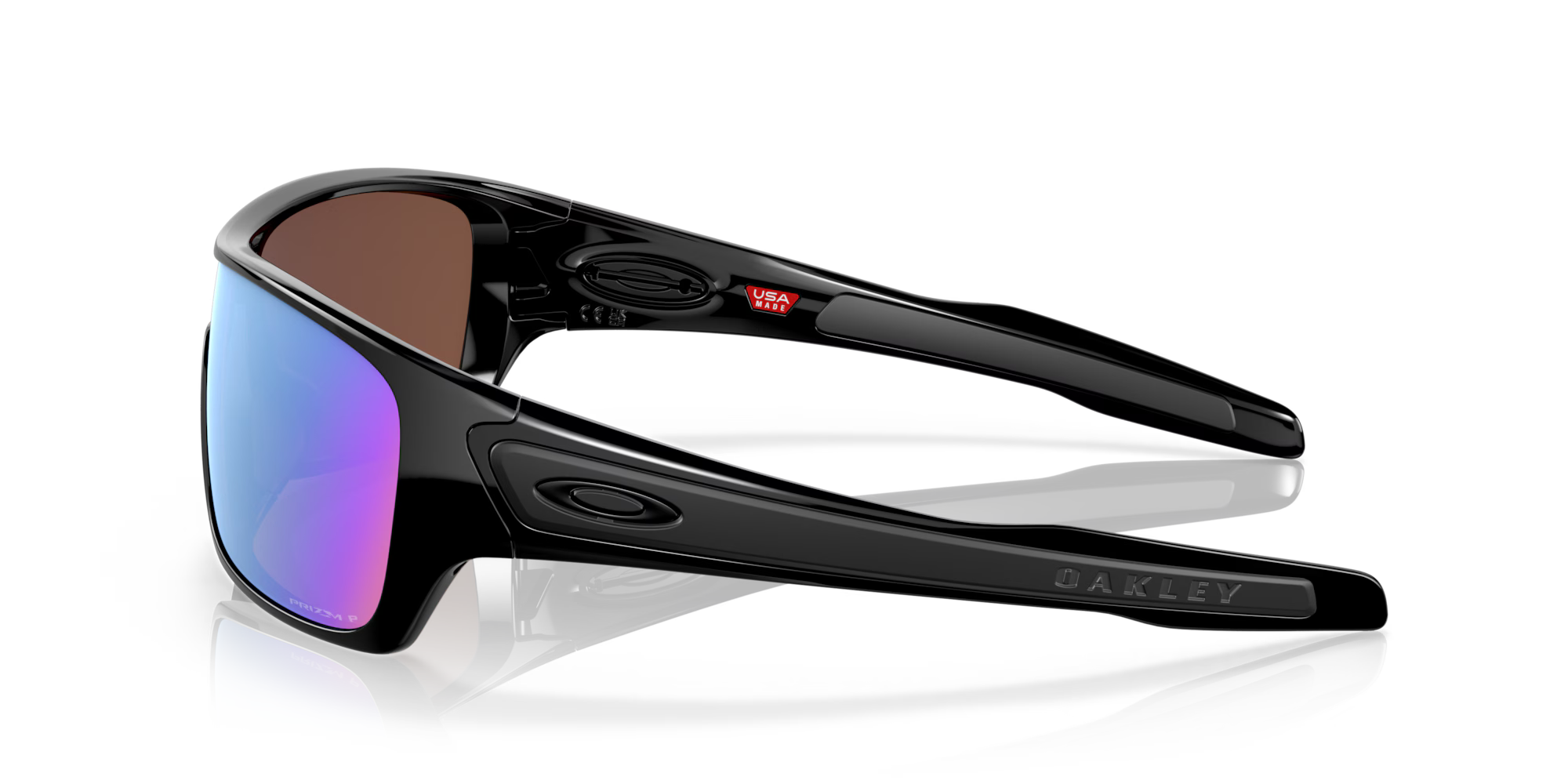 Oakley Turbine Rotor 0009307- Prizm deep water polarized Lenses, Polished black Frame