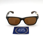 Ray Ban New Wayfarer Classic 0RB2132- Polished Light Havana/Brown