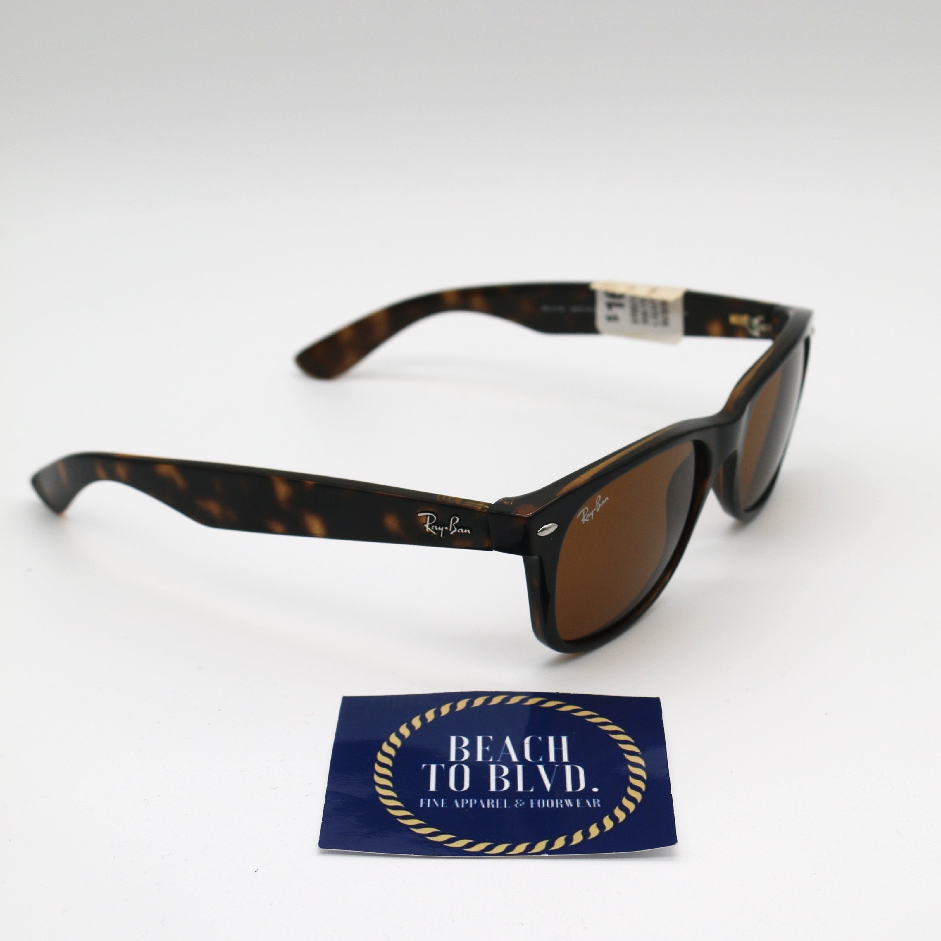 Ray Ban New Wayfarer Classic 0RB2132- Polished Light Havana/Brown