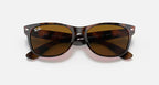 Ray Ban New Wayfarer Classic 0RB2132- Polished Light Havana/Brown