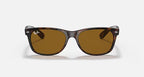 Ray Ban New Wayfarer Classic 0RB2132- Polished Light Havana/Brown