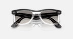 Ray-Ban RB4487 - Polished Black On Transparent / Clear Gradient Grey