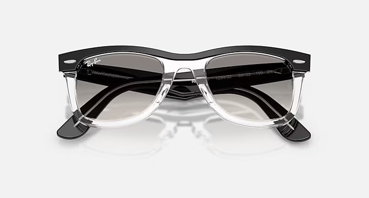 Ray-Ban RB4487 - Polished Black On Transparent / Clear Gradient Grey