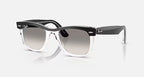 Ray-Ban RB4487 - Polished Black On Transparent / Clear Gradient Grey