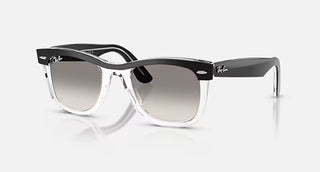 Ray-Ban RB4487 - Polished Black On Transparent / Clear Gradient Grey