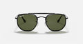 Ray-Ban RB3648 MARSHAL- Polished Black / G-15 Green Polarized