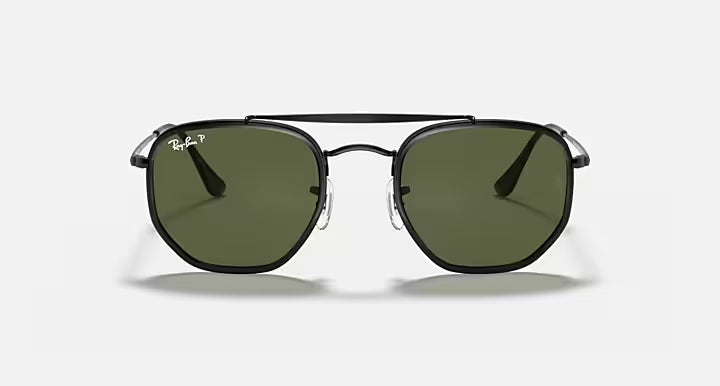 Ray-Ban RB3648 MARSHAL- Polished Black / G-15 Green Polarized