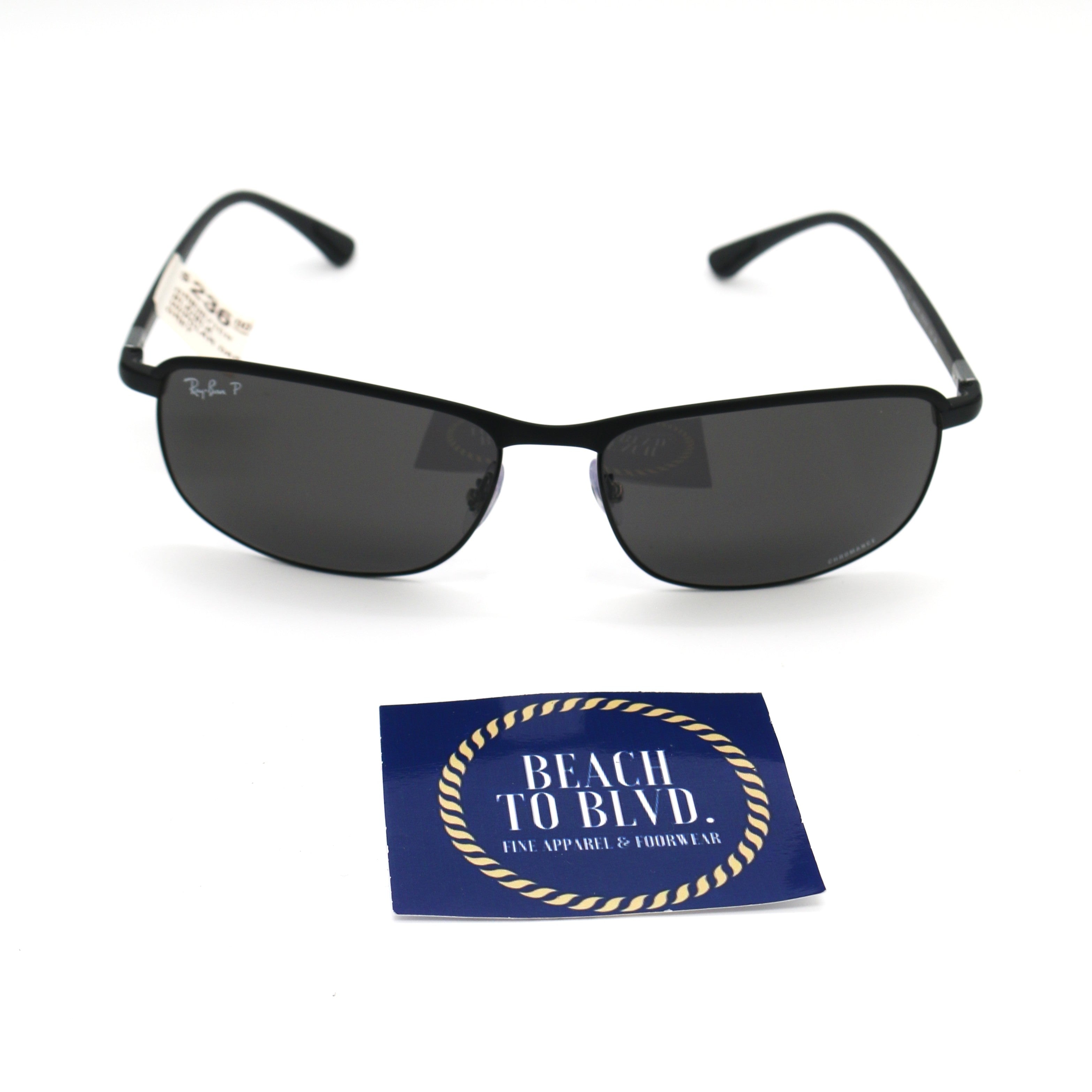 Ray-Ban RB3671- Matte Black/ Dark Grey Polarized