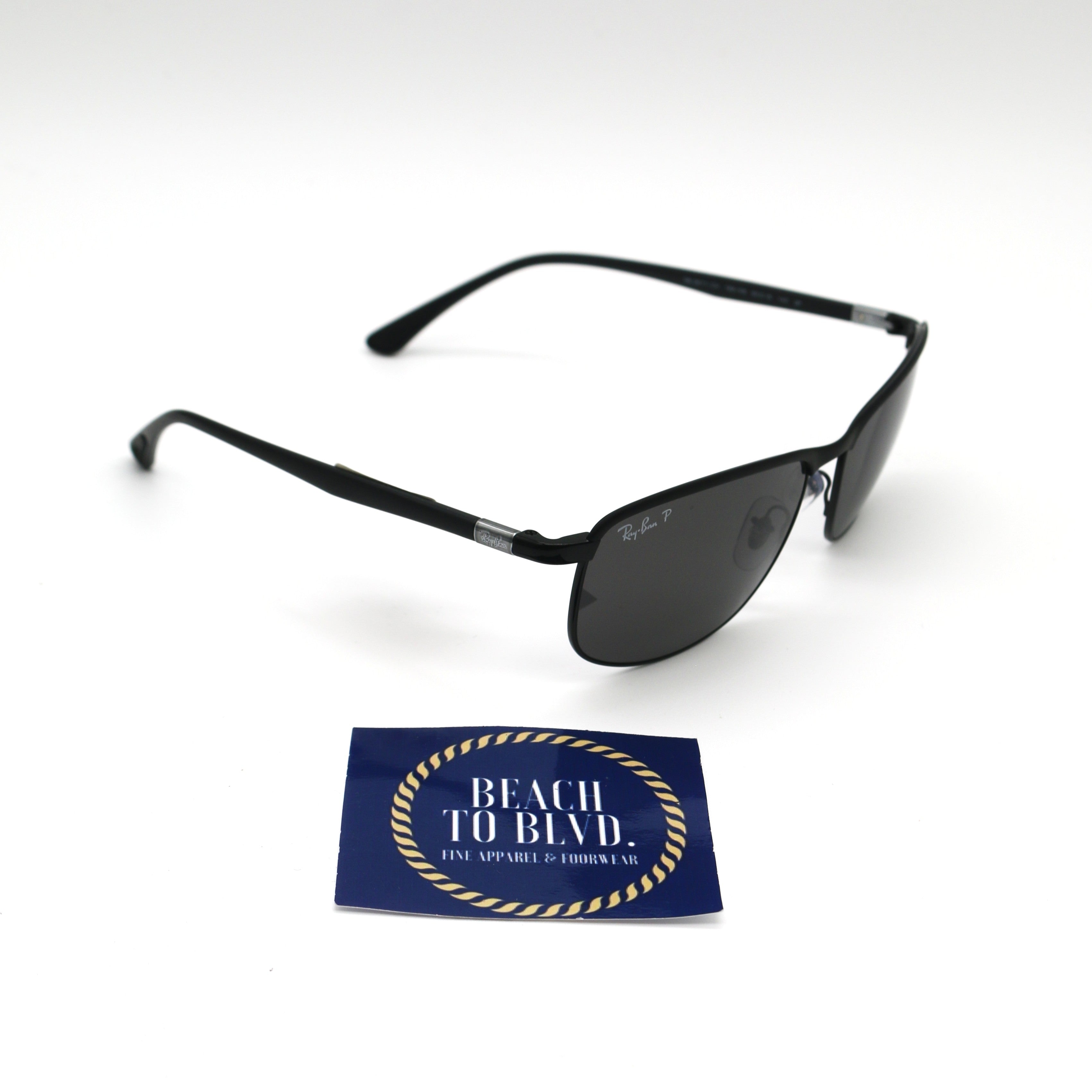 Ray-Ban RB3671- Matte Black/ Dark Grey Polarized