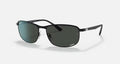 Ray-Ban RB3671- Matte Black/ Dark Grey Polarized