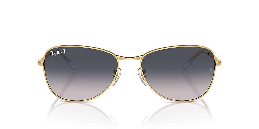 Ray-Ban RB3733 AVIATOR GRADIENT- Polished Arista Gold / Blue