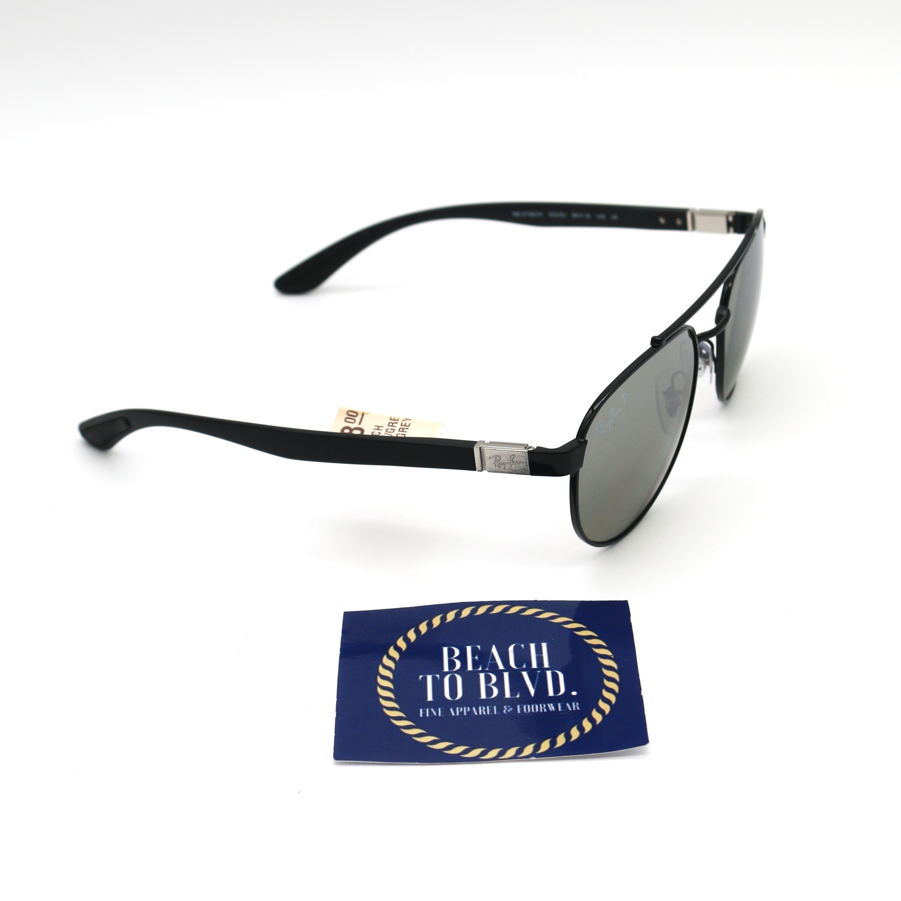 Ray-Ban RB3736CH- Black/Grey Mirror Polarized