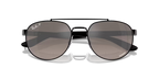 Ray-Ban RB3736CH- Black/Grey Mirror Polarized