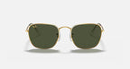 Ray-Ban 0RB3857 Frank- Polished Gold/G-15 Green