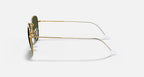 Ray-Ban 0RB3857 Frank- Polished Gold/G-15 Green