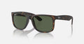 Ray-Ban RB4165 Justin Classic- Matte Havana / Polarized Dark Green