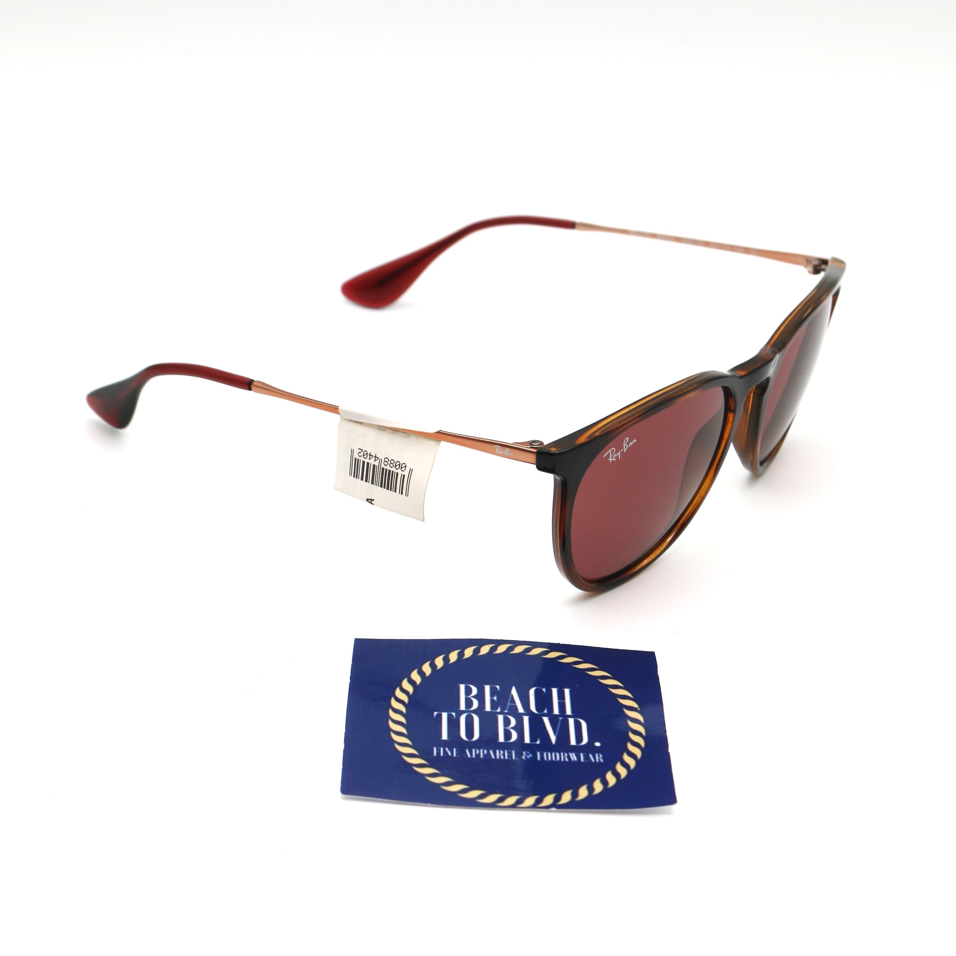 Ray-Ban RB4171 Erika Sunglasses- Havana with Dark Violet Lenses