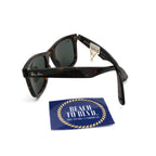 Ray-Ban Original Wayfarer Classic Polarized Sunglasses - Tortoise Frame - Brown Lenses - BeachToBlvd