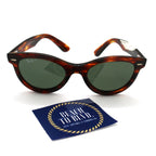 Ray-Ban RB2241 Wayfarer Way Polarized Sunglasses - Havana Frame / Green Lens - BeachToBlvd