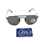 Ray-Ban RB3648 MARSHAL- Polished Black / G-15 Green Polarized