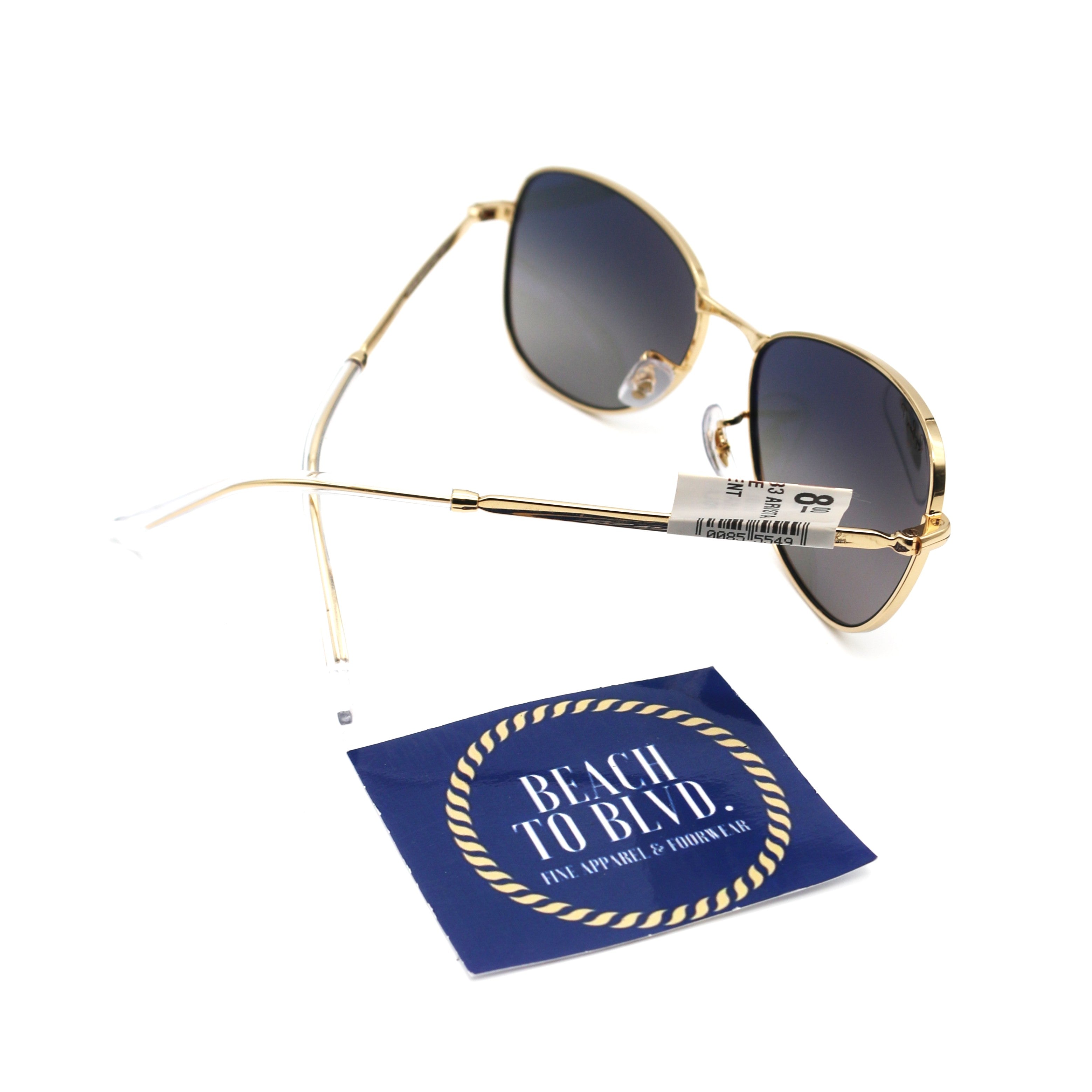 Ray-Ban RB3733 AVIATOR GRADIENT- Polished Arista Gold / Blue