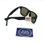 Ray-Ban Justin Color Mix 51-16 Sunglasses - Matte Black Frame - Blue Lenses - BeachToBlvd