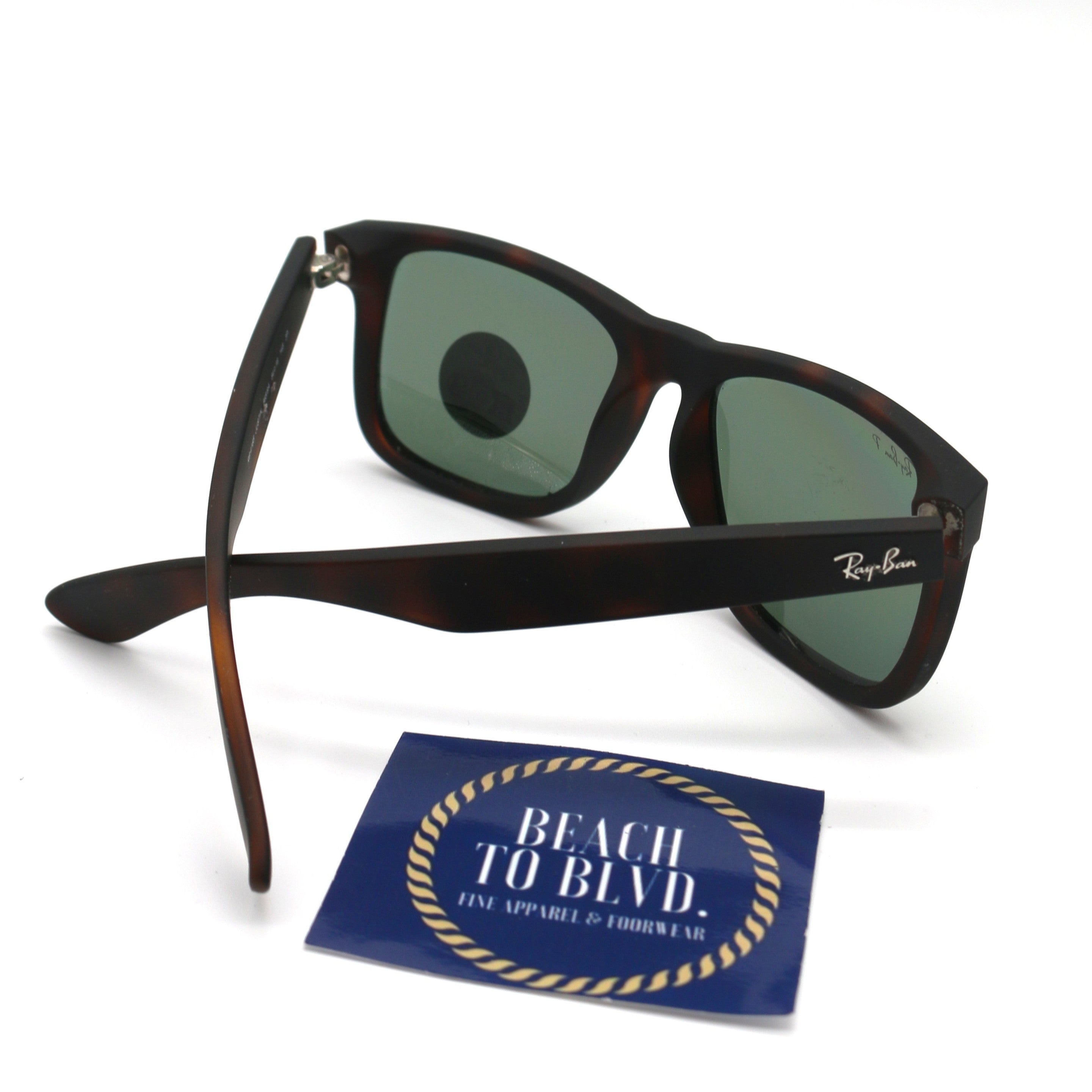 Ray-Ban RB4165 Justin Classic- Matte Havana / Polarized Dark Green