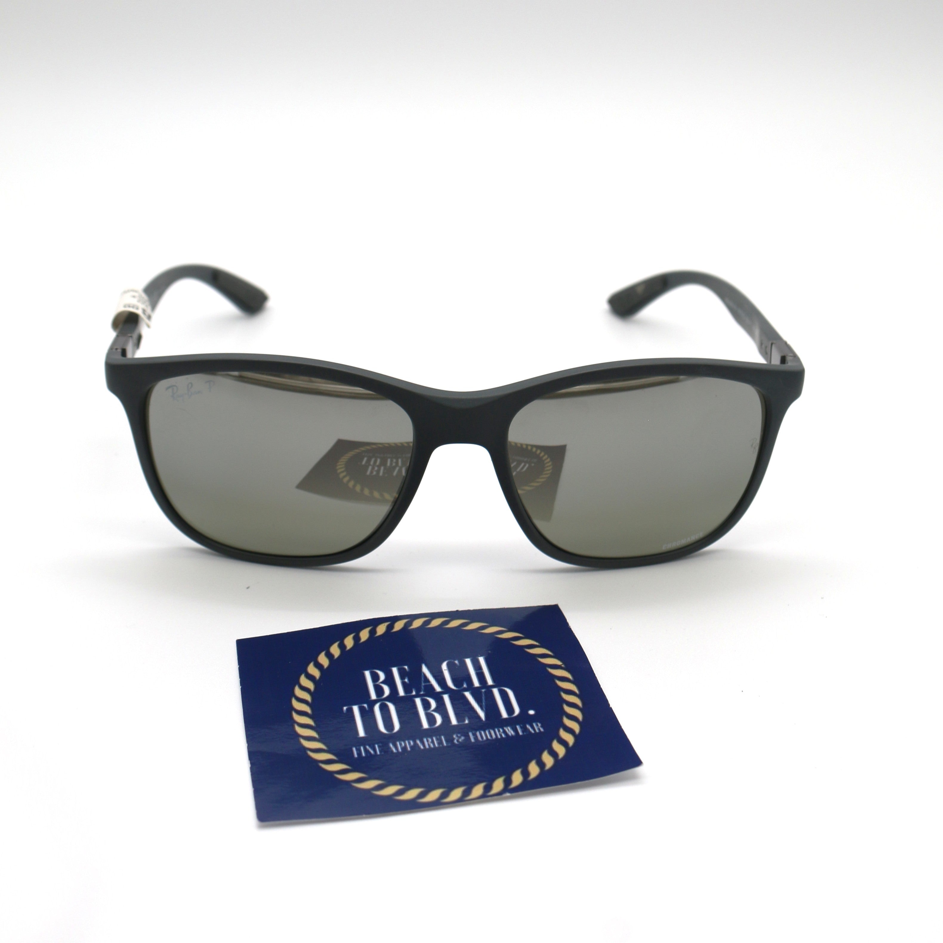 Ray-Ban RB4330CH Chromance Polarized Sunglasses - Gray Frame \ Gray Lens - BeachToBlvd