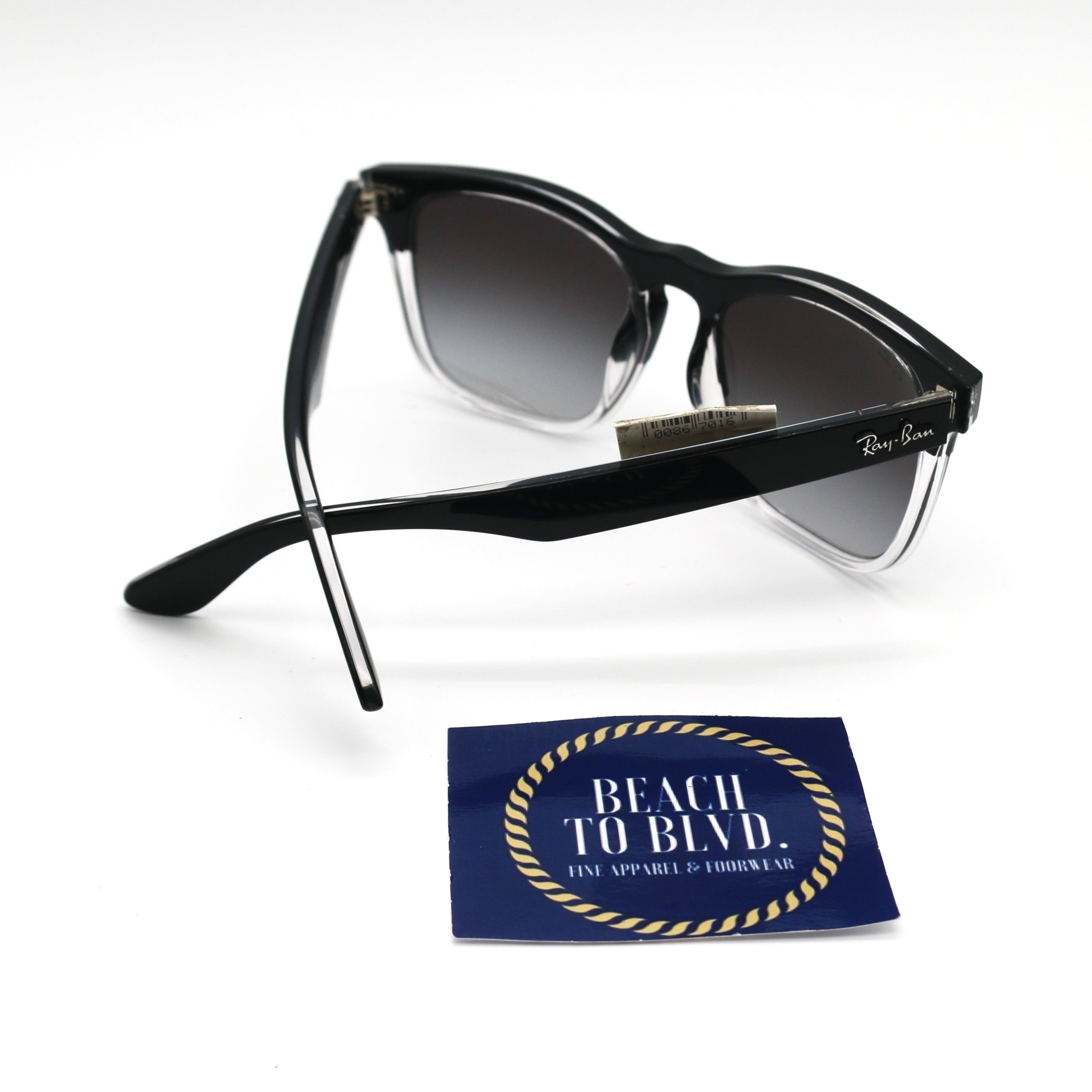 Ray-Ban RB4487 - Polished Black On Transparent / Clear Gradient Grey