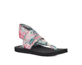 Sanuk W Sling ST Watercolor Palm - BeachToBlvd