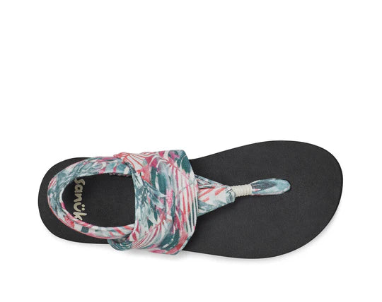 Sanuk W Sling ST Watercolor Palm - BeachToBlvd