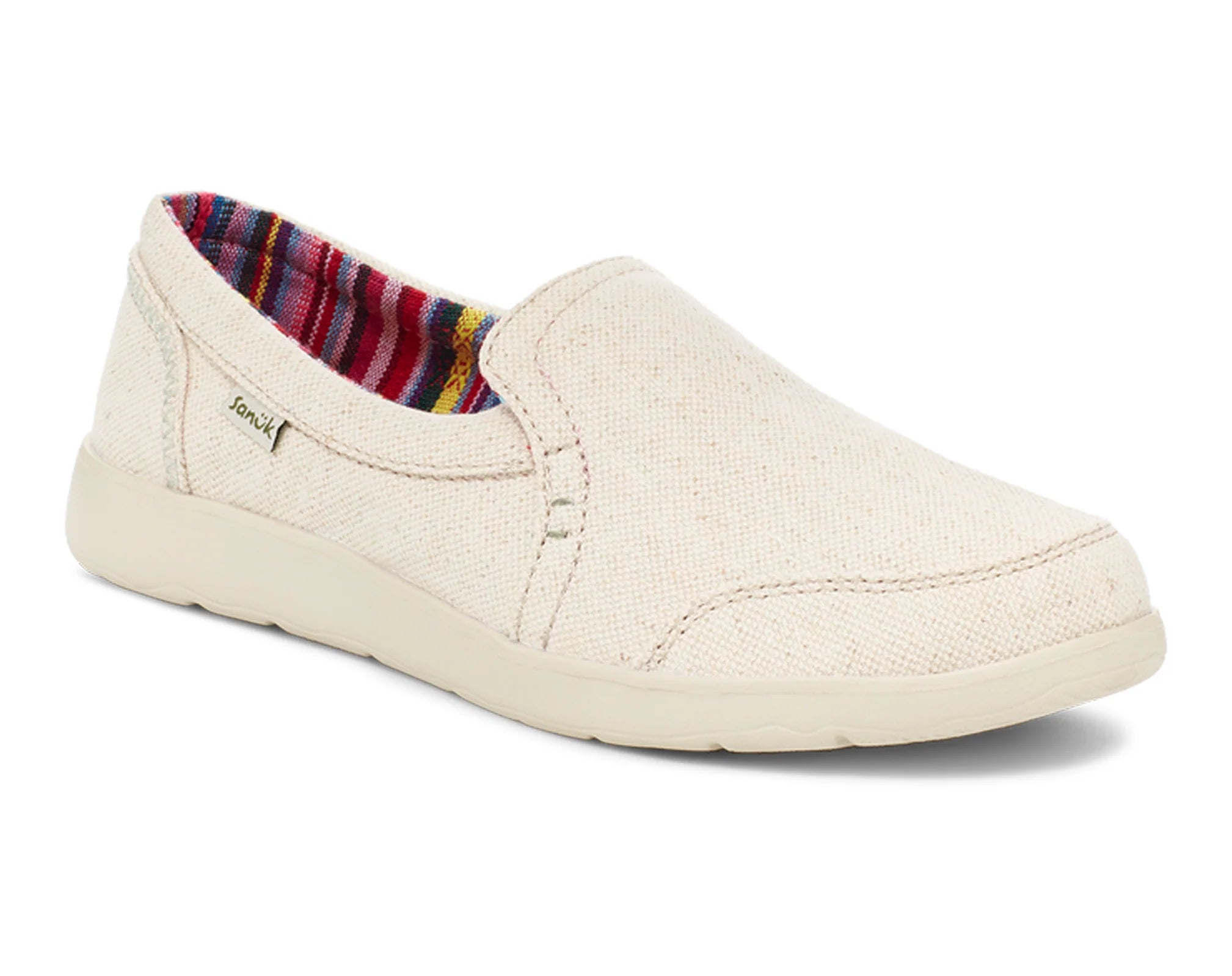 Sanuk Sidewalk Surfer Lite 2 Sl Oatmilk - Women - BeachToBlvd
