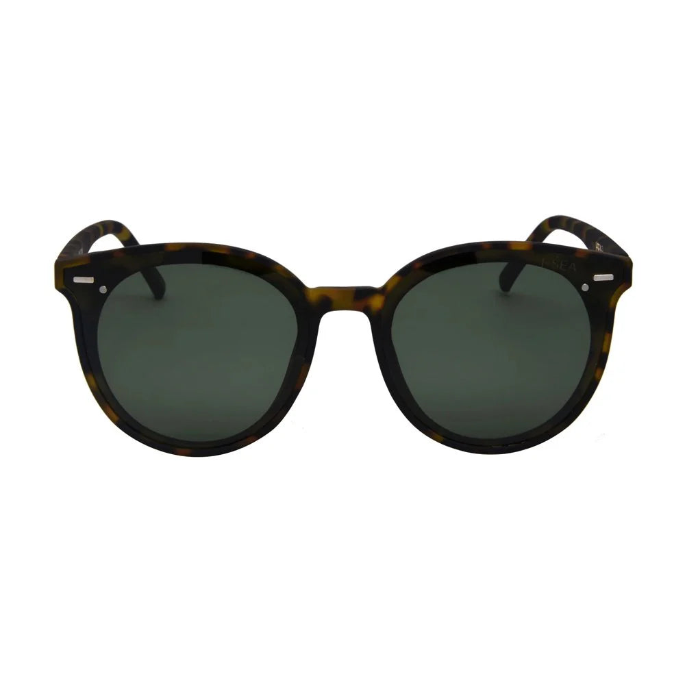 I-SEA Payton Women's Polarized Sunglasses - Tort Frame/Green Lens
