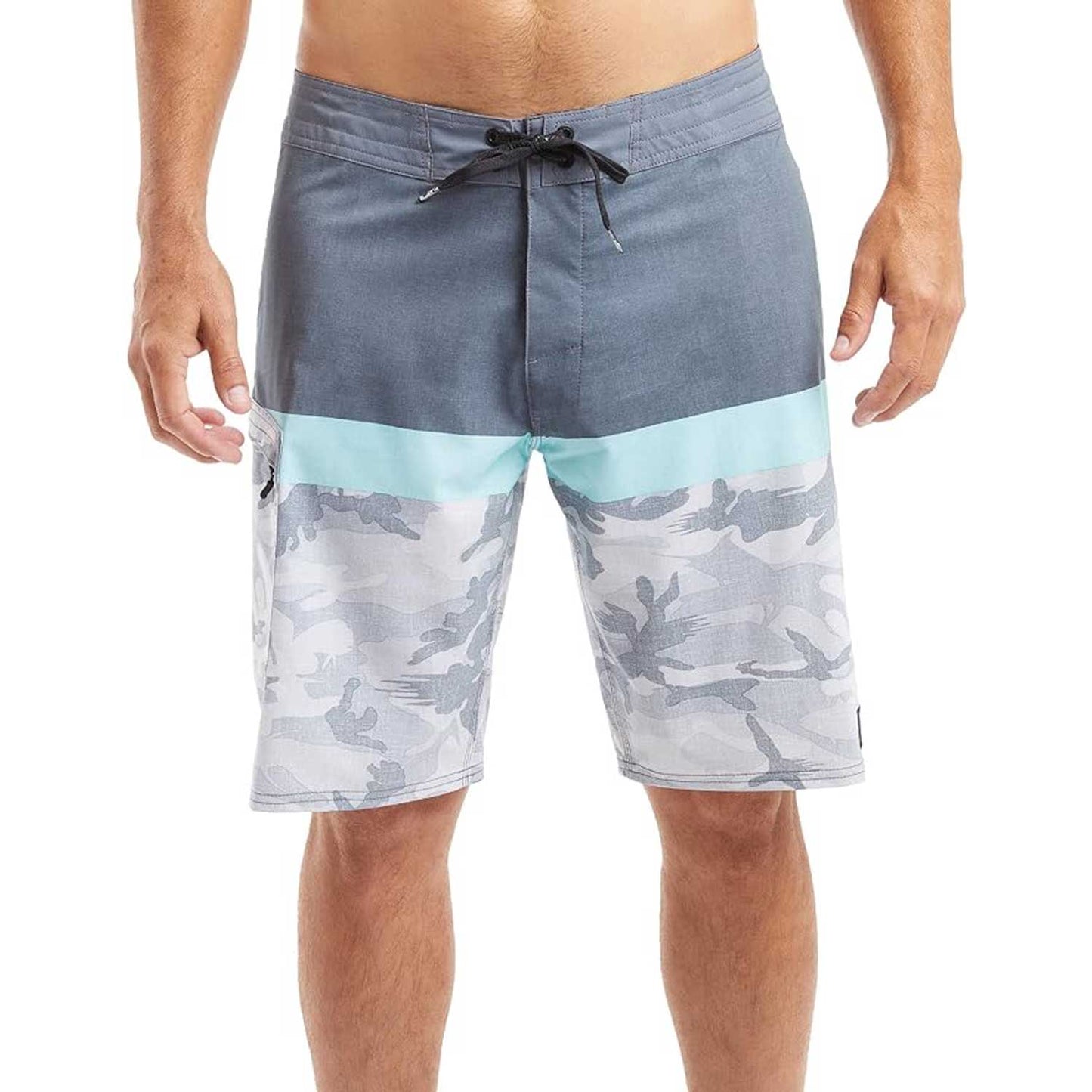 Pelagic Blue Water Men's Swim Boardshorts 21" - Fish Camo
